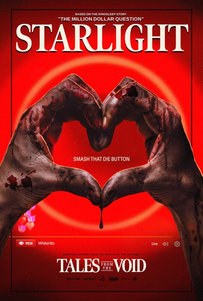 Two bloody hands make a dripping heart on the Starlight poster