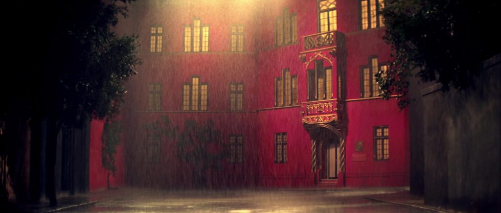 The Tanz Akademie, seen in the rainy night, in Suspiria
