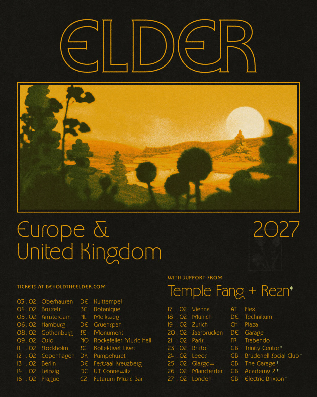Elder Announce 2027 UK and European Tour