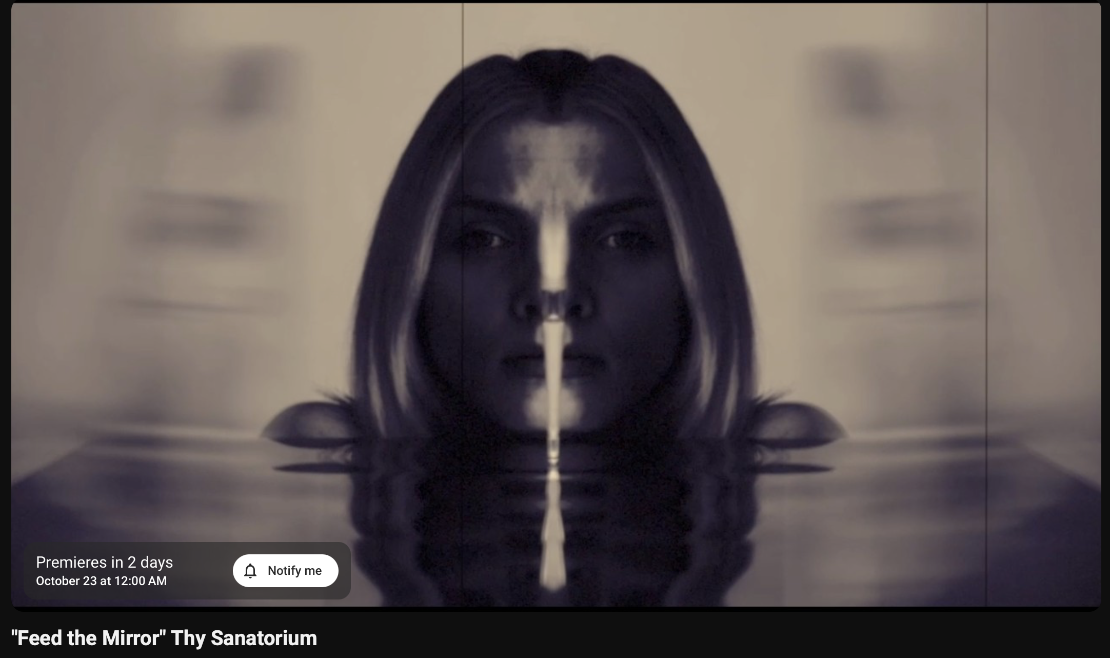Thy Sanatorium Premiering Video For Feed the Mirror