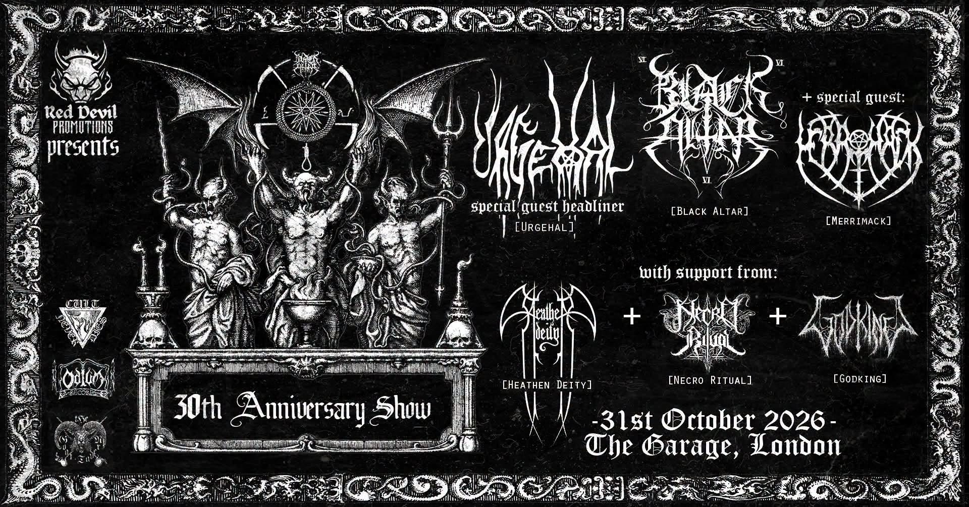 Black Altar Announce 30th Anniversary London Halloween Show